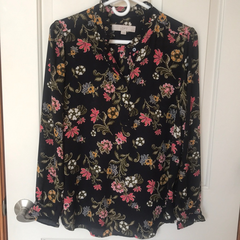 LOFT floral blouse PL
